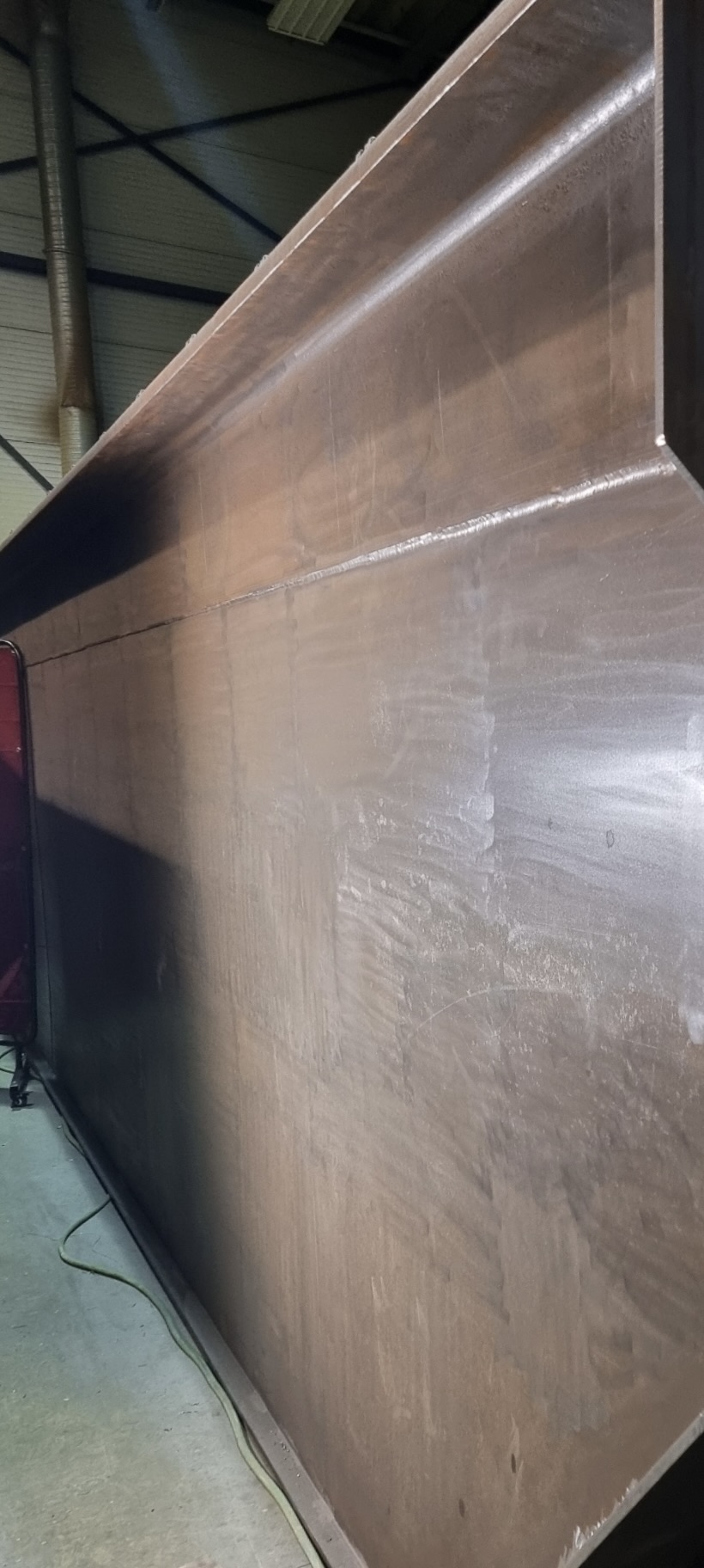 Rost entfernen und Schlacke - vorher